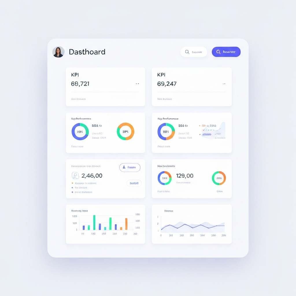 SaaS dashboard UI